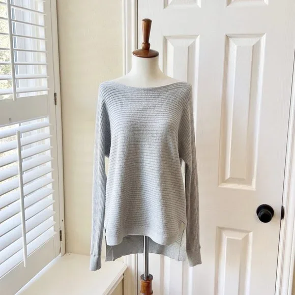 Margeaux & Ellie Sparkly Silver Pullover Sweater - Picture 1 of 7